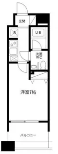 レジディア島津山【2階】の間取り