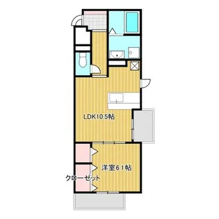 ブランヌーボー【3階】の間取り