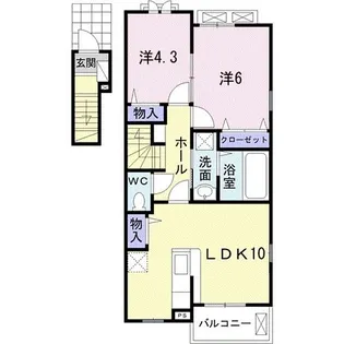 エム・トモコ【2階】の間取り