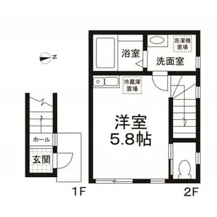 ガーデンコート経堂【2階】の間取り