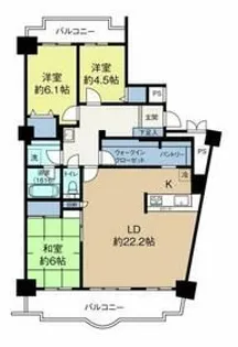 ライフ・イン・サーラ 803号室【8階】の間取り