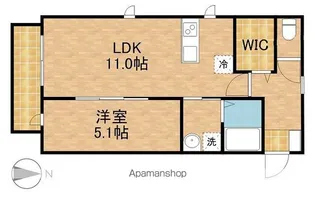 ペルラノアール【1階】の間取り