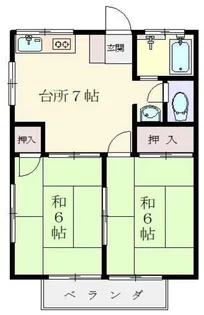 メゾン西平山【1階】の間取り