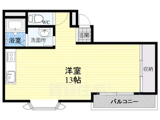 パラシオ中少路【3階】の間取り