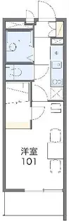 レオパレスフルールアカネ【3階】の間取り