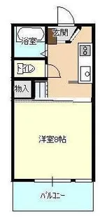 コア上町【3階】の間取り