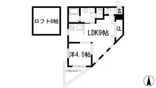 BILLION HILLS 263 旧リーフジャルダン阪急石橋【4階】の間取り