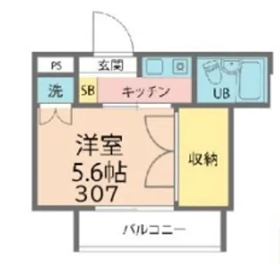 第二藤ビル【3階】の間取り