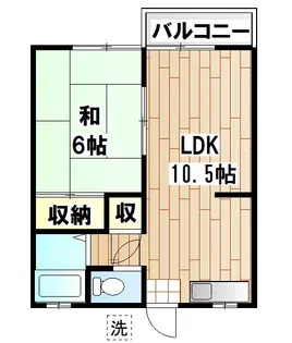 パナハイツ日吉【1階】の間取り