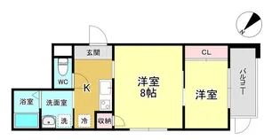 リアコート吹田山田【1階】の間取り
