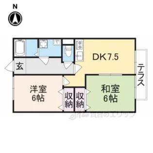 ライフステージ広瀬引土【2階】の間取り