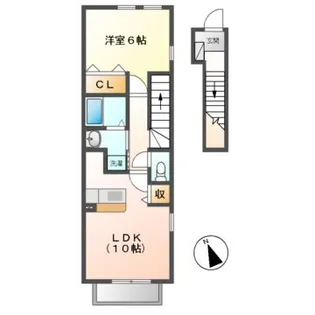 メロディヒルズ【2階】の間取り