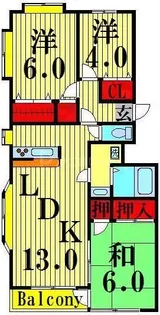 レジデンスエスポワール【3階】の間取り