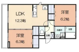 オルテンシア【2階】の間取り