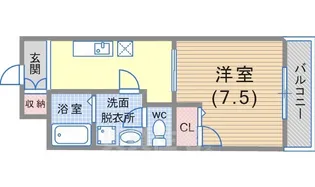 レディースゴールドハイツ【1階】の間取り
