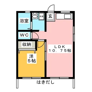 プラージュ ミホ【1階】の間取り