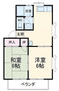 サルート【2階】の間取り