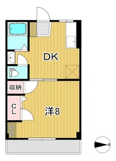 グランディール・フジナミ【1階】の間取り