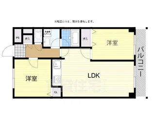 クリスタルハイツ清水丘【8階】の間取り