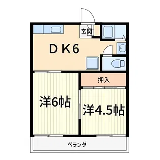 松田コーポ【1階】の間取り