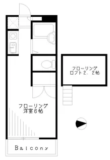 第2KMハイツ【1階】の間取り