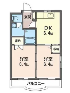 ヒルグローリー津田沼【1階】の間取り