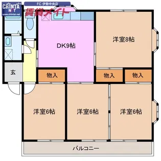 パークハイムカトウ【1階】の間取り