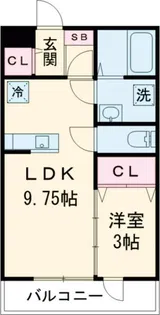 ボナールK壱番館【1階】の間取り