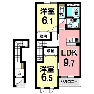 セレーマ【2階】の間取り