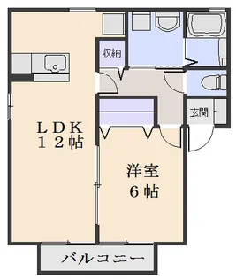 シェルムーンII【1階】の間取り