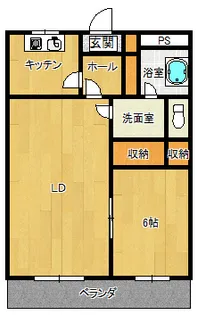 明光ビレッジ【3階】の間取り