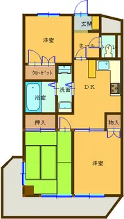 SSKグリーンパーク小山【8階】の間取り