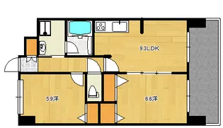 トゥーランドット【2階】の間取り