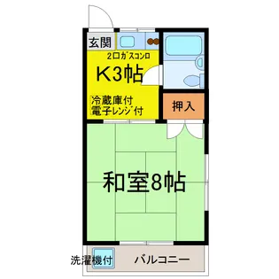 サンロードハイツ【2階】の間取り