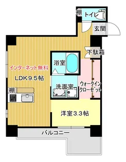 ism(イズム)【8階】の間取り