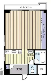 朝日プラザ靭公園第二【4階】の間取り