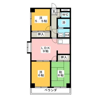 ラ・グラシューズ【4階】の間取り