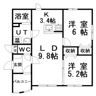 リヴィエール【3階】の間取り