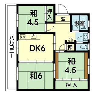 鍬守ビル【5階】の間取り
