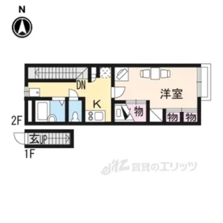 レオパレスクリオネ【2階】の間取り
