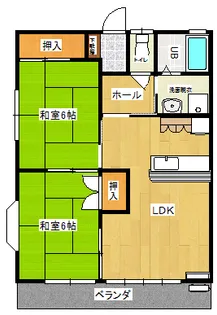 Yハイツ【2階】の間取り