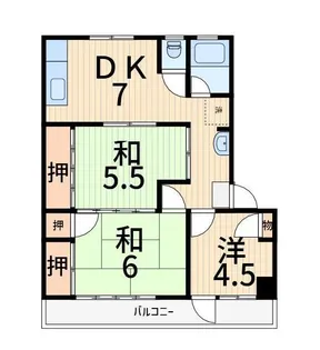 塚田ハイツ【3階】の間取り