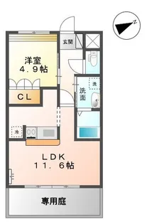 熊本県熊本市南区日吉2【アパート】の間取り
