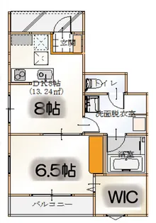 NAMIKAWA【1階】の間取り