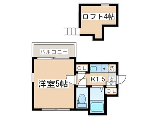 グリ-ンコ-ト中野島【2階】の間取り