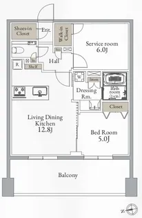 プライマル町屋【6階】の間取り
