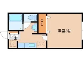 ヴィブァン桜ヶ丘【1階】の間取り