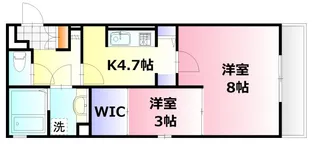 サンシスト【1階】の間取り