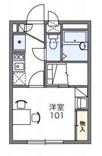 レオパレスATLAS【1階】の間取り