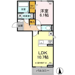 K-th(ケイス)【3階】の間取り